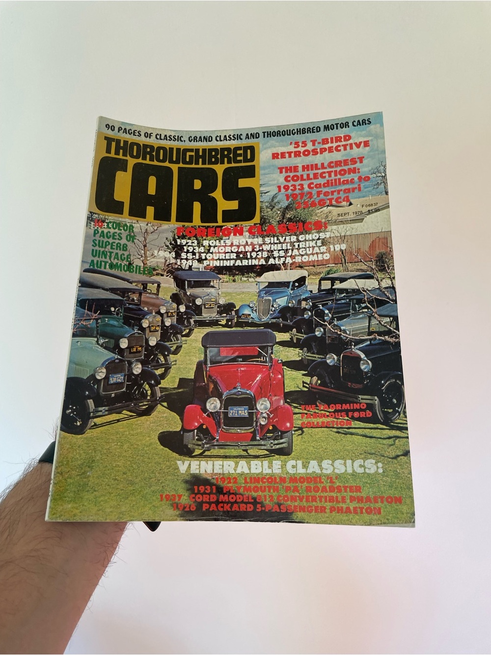 Vintage 1978 Thoroughbred Car Magazine
